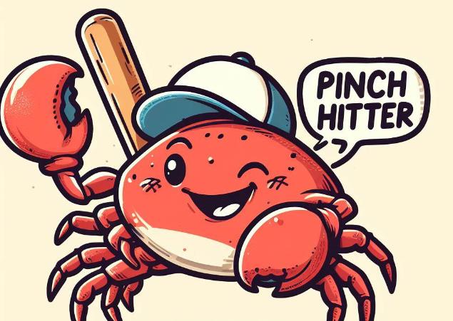 what do you call a crab that plays baseball